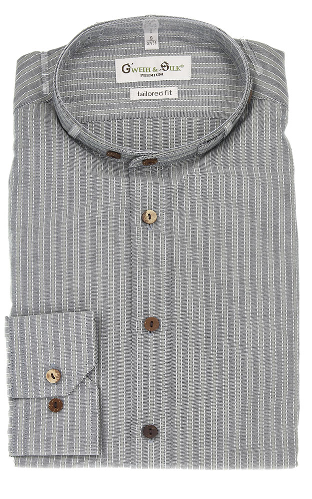 Hemd Eibsee, anthtra/oliv - Tailored fit