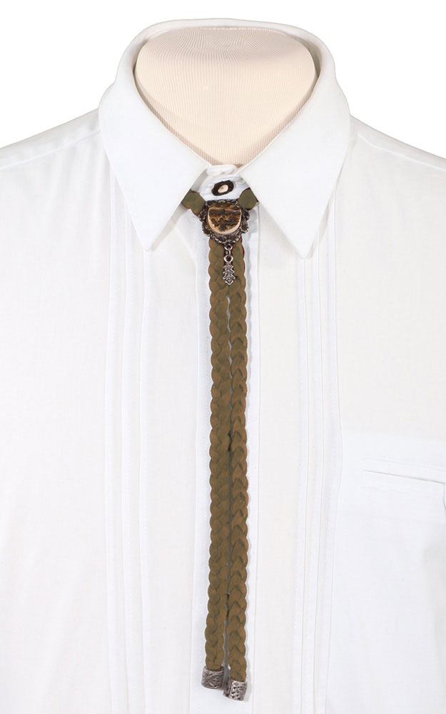 Leder-Flechtband, schlamm