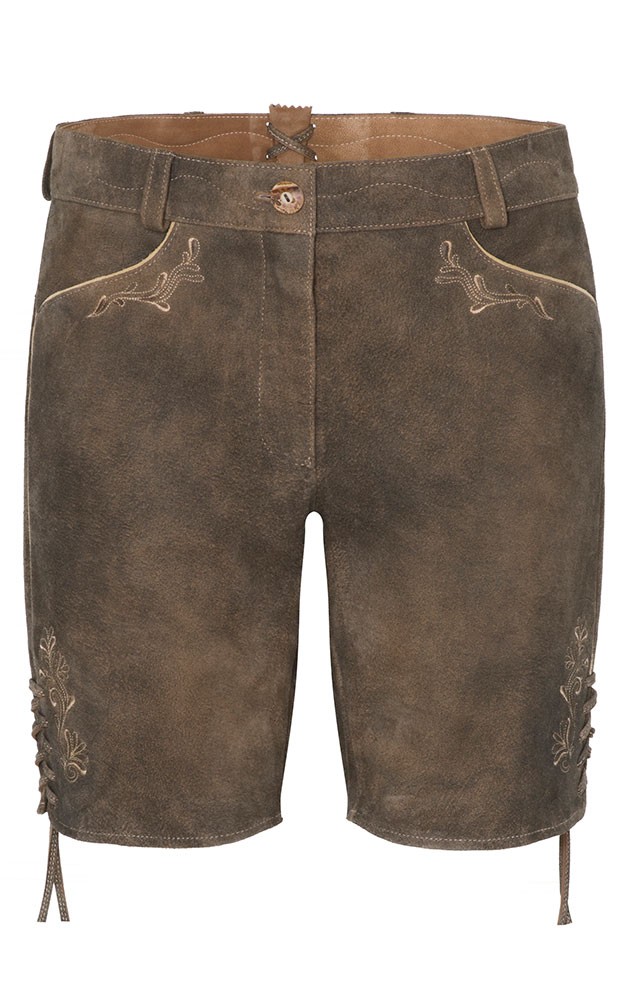 Damenlederhose Bessie, vulkan