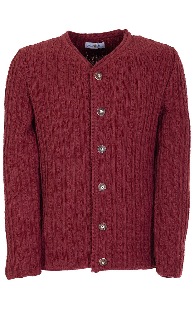 Strickjacke 1520, weinrot