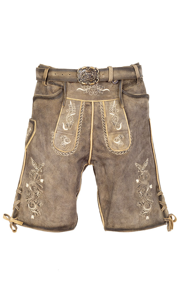 Lederhose 7619, mittelbraun