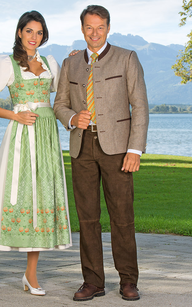 Lederhose Erich lang, espresso