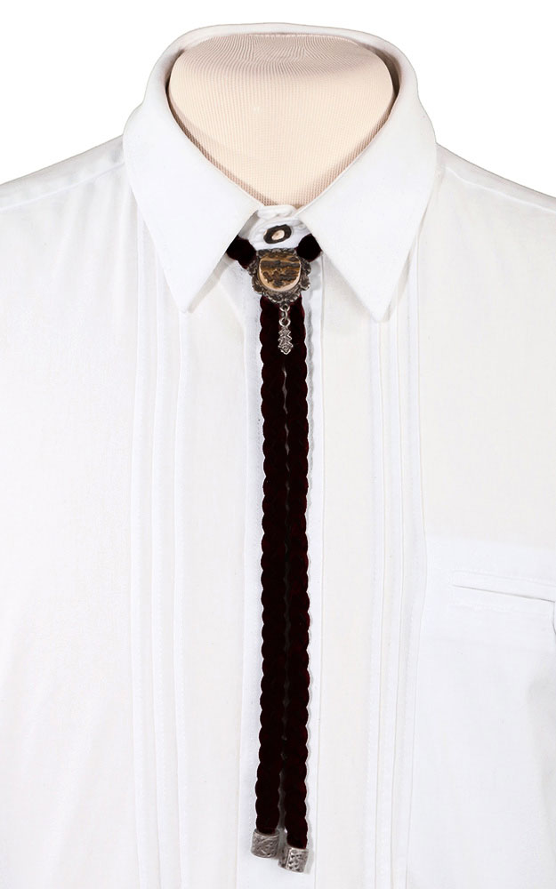 Leder-Flechtband, schwarz