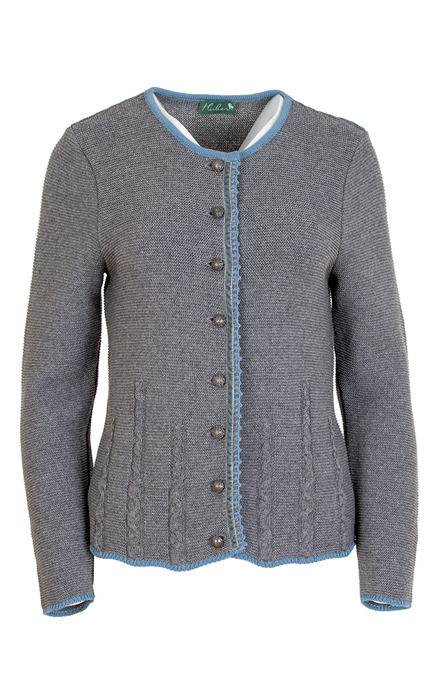 Strickjacke Petra, mittelgrau