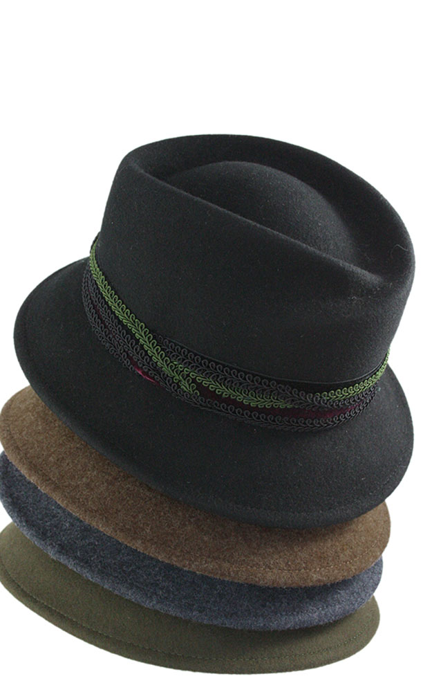 Damenhut 260 Borten, schwarz