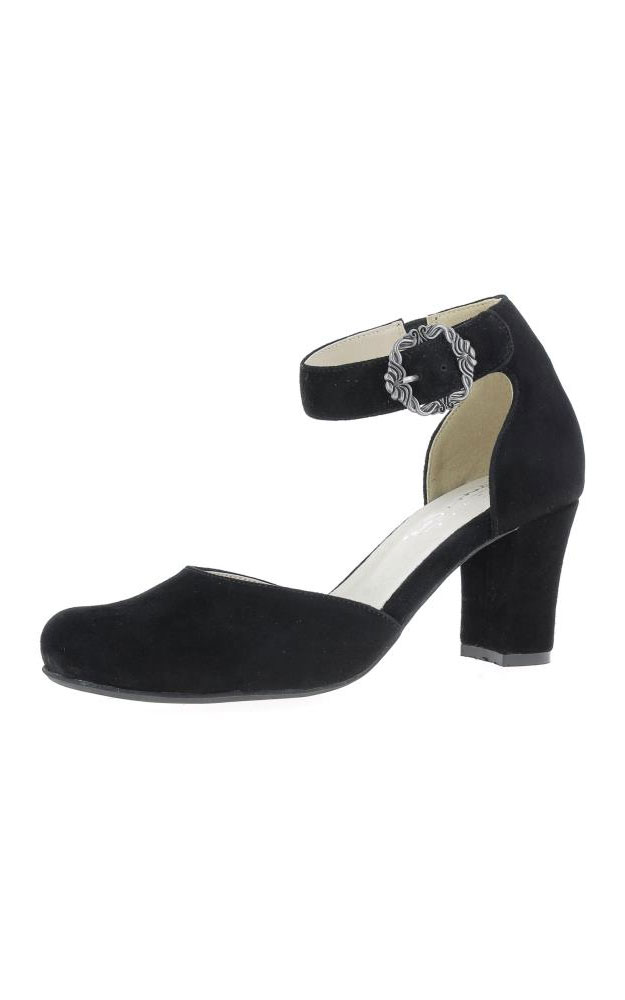 Velours-Schuhe 3007835002, schwarz