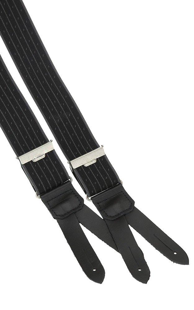 Hosenträger Stresemann 603, anthtrazit/schwarz