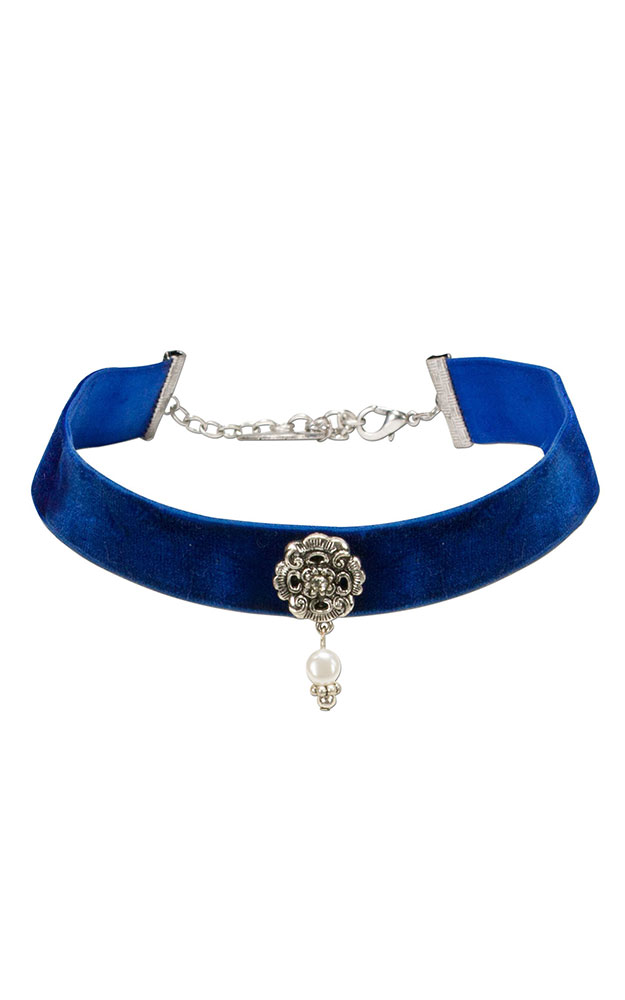 Kette Kropfband, blau