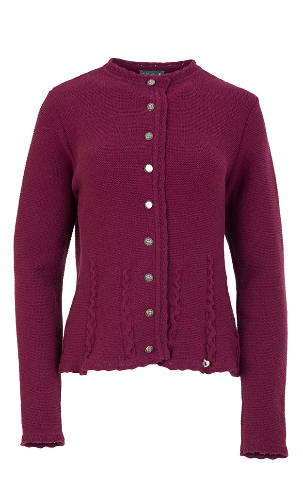 Strickjacke Hilli, weinrot