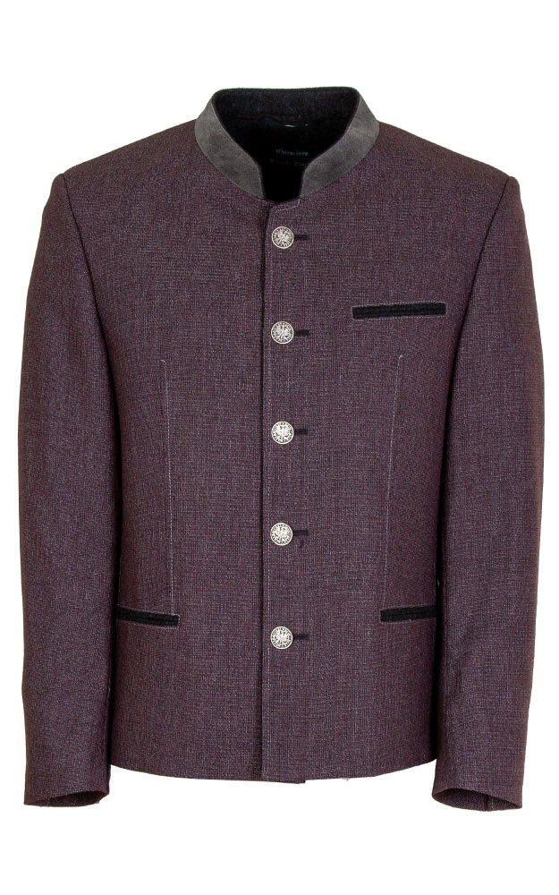 Janker Aist-LE-S, anthrazit/weinrot