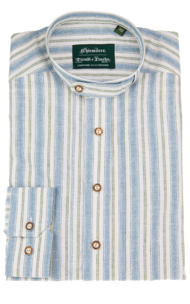 Hemd 2906, blau gestreift - Slim fit