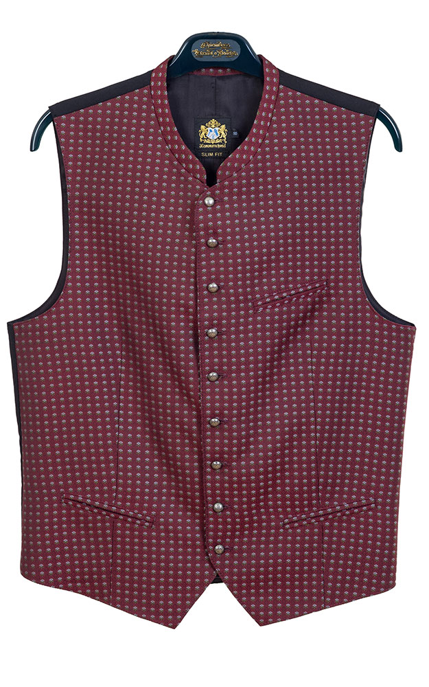 Weste Andreas, weinrot