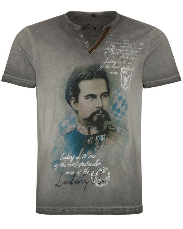 T-Shirt Ludwig, anthrazit