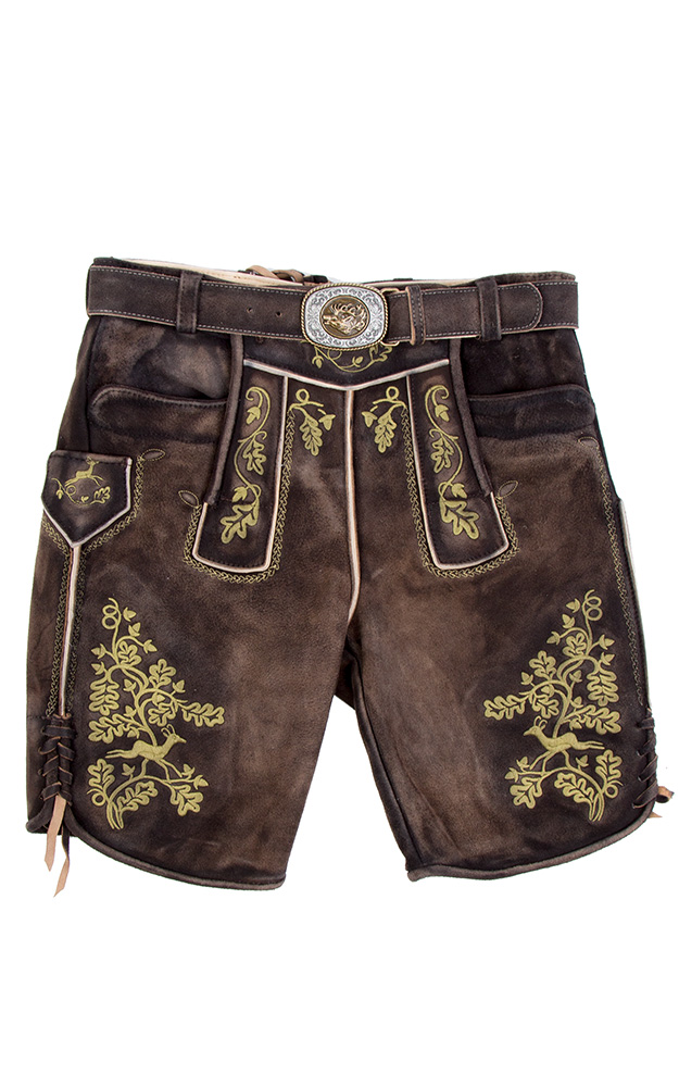 Lederhose Landsham, schwarzbraun