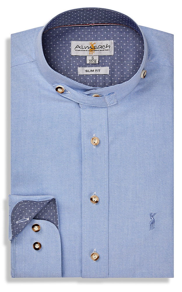 Hemd HE 935, blau - Slim fit