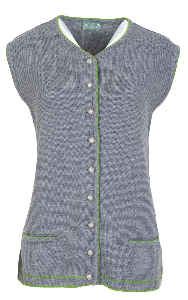 Strickweste Pana, mittelgrau