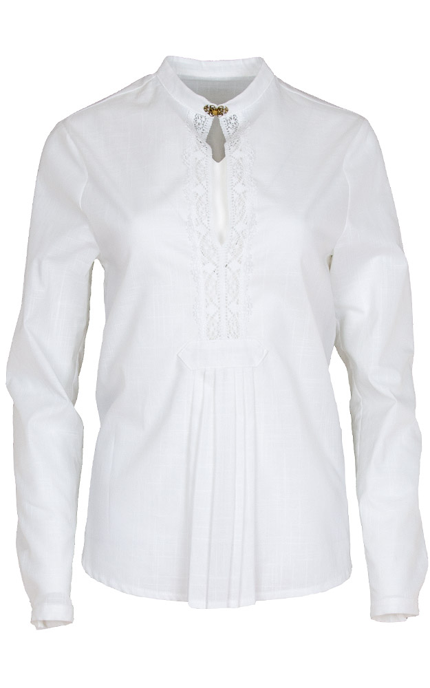 Trachtenbluse Paula, weiß