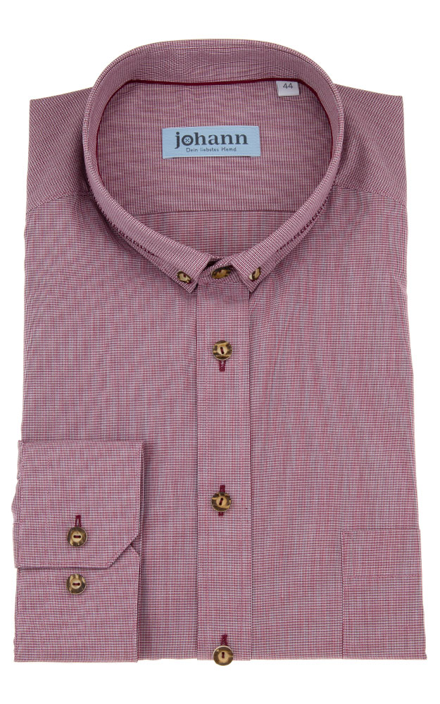 Hemd 3034 19104, rot - Slim fit