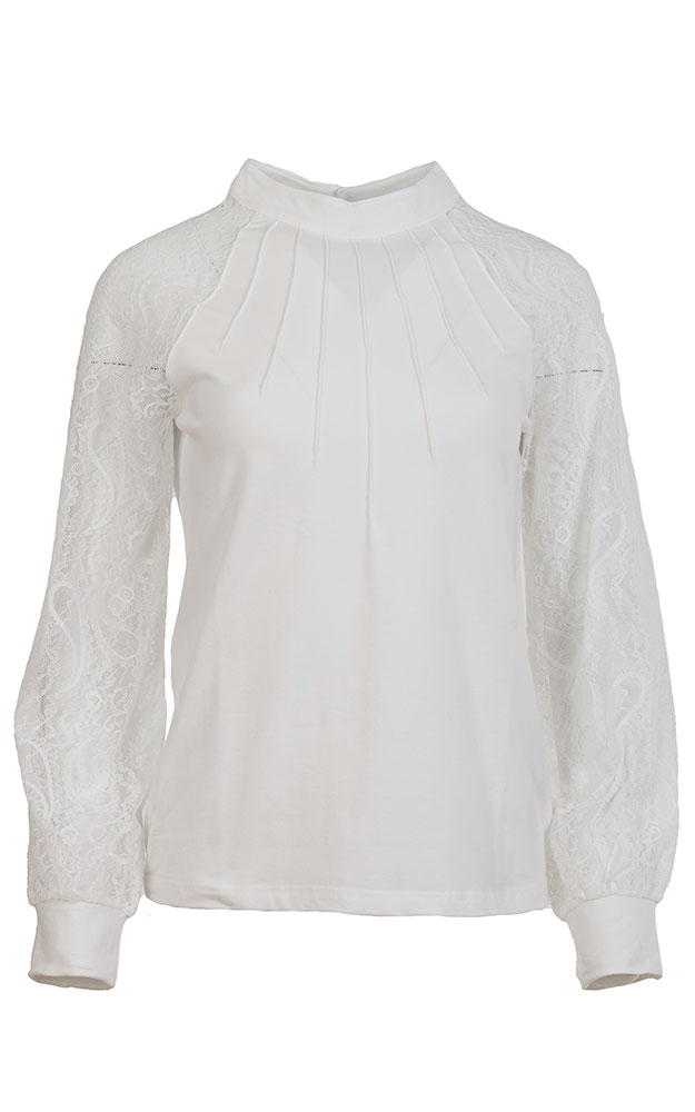 Trachtenbluse 9574 81100, weiß